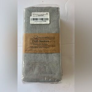 Brand New Set Of Cotton Cloth Napkins Army Green 18 Inch Ruvanti Washable  12